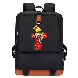 Supreme Bart Simpson Smellproof Travel Backpack